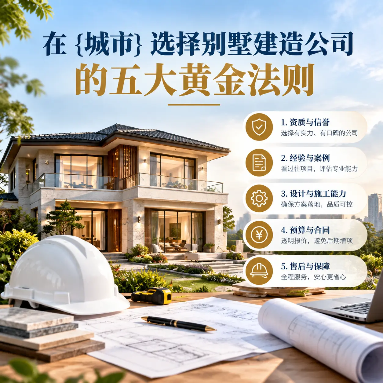 在 息烽 选择别墅建造公司的五大黄金法则