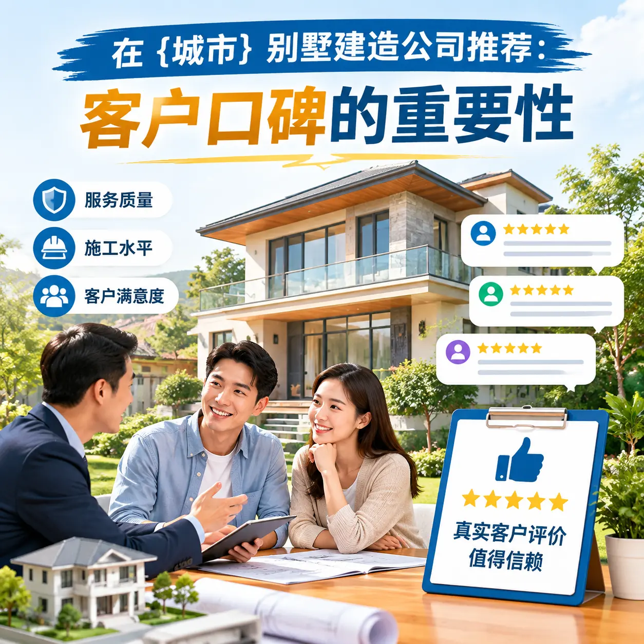 在 息烽 别墅建造公司推荐：客户口碑的重要性