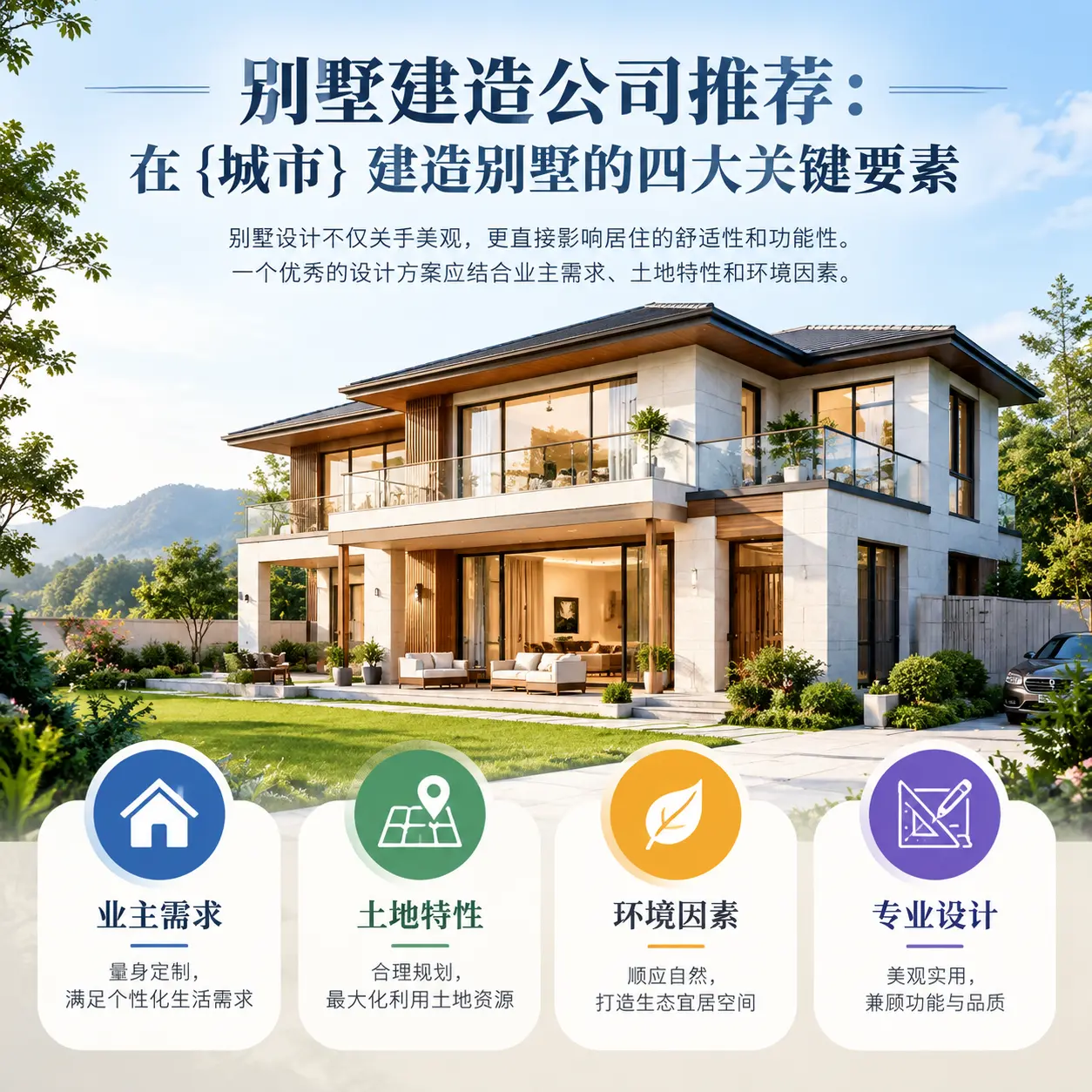 别墅建造公司推荐:在 息烽 建造别墅的四大关键要素